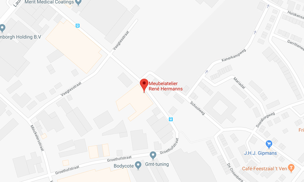 Google Maps - adres Meubelatelier Rene Hermanns